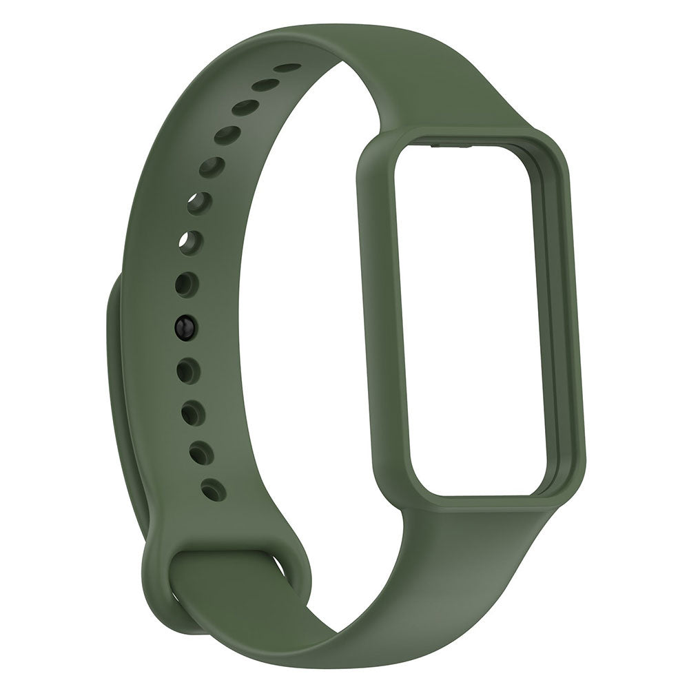 Xiaomi Redmi Smart Band 2 / Xiaomi Amazfit Band 7 Uyumlu Silikon Kordon – Koyu Yeşil