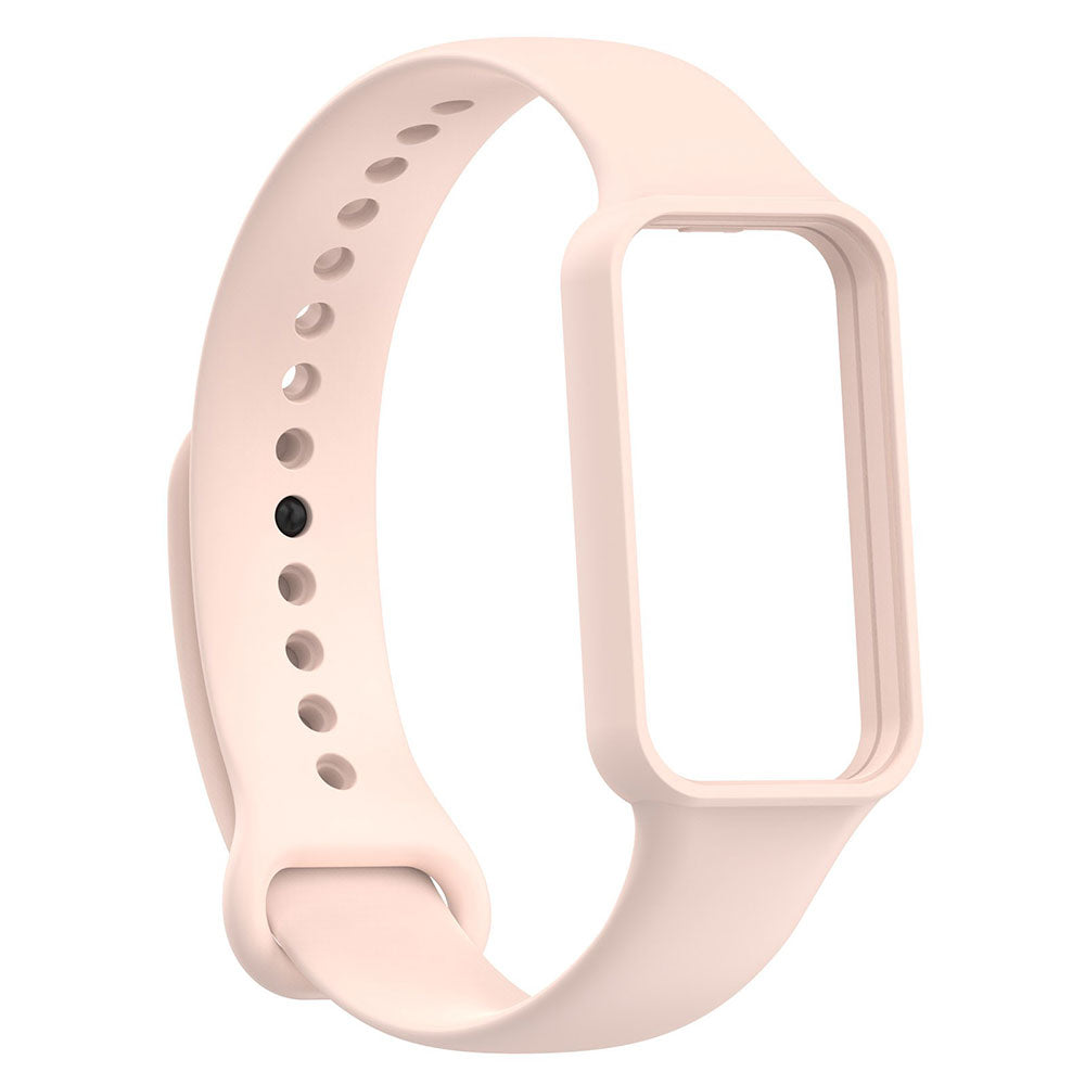Xiaomi Redmi Smart Band 2 / Xiaomi Amazfit Band 7 Uyumlu Silikon Kordon – Pembe Açık