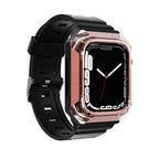 Apple Watch Uyumlu Sert PC Kasa Koruyuculu Silikon Kordon