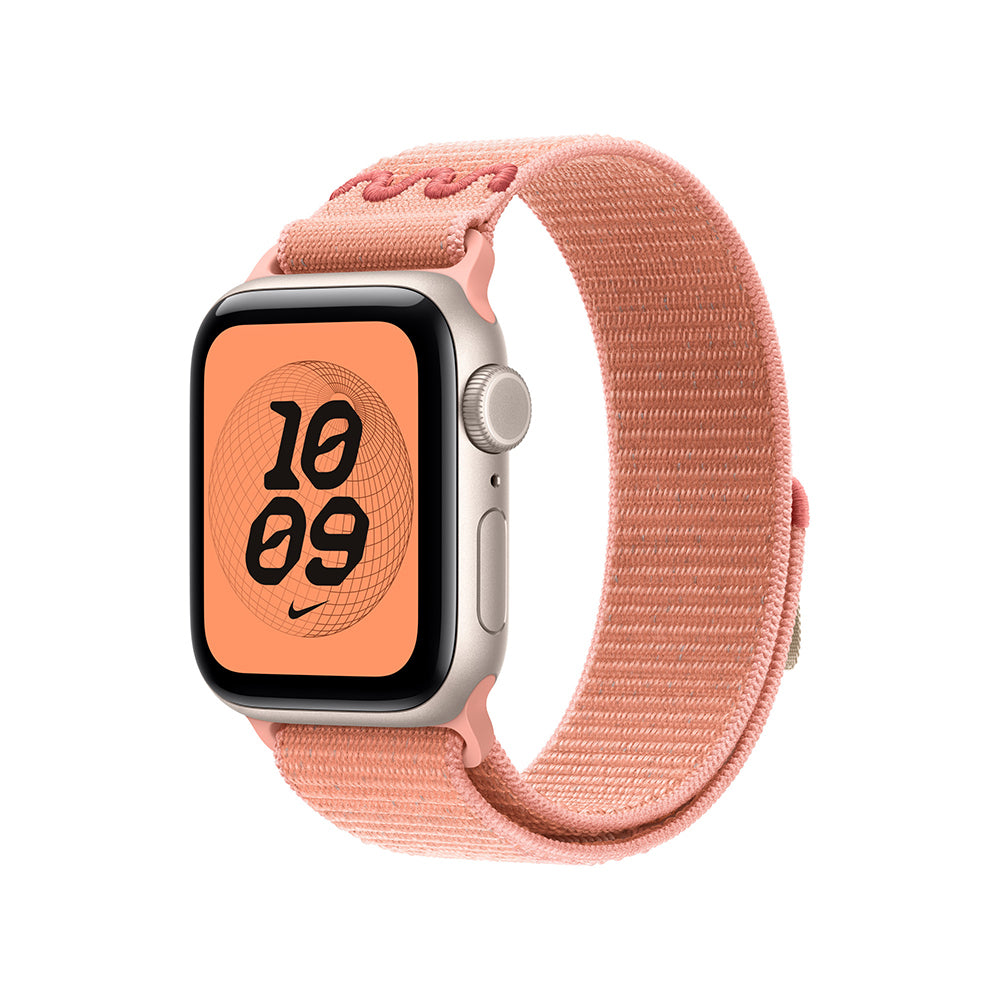 Apple Watch Uyumlu Hasır Kordon – Alpenglow Pink