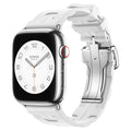 Apple Watch Uyumlu Spor Görünümlü Silikon Kordon – Beyaz