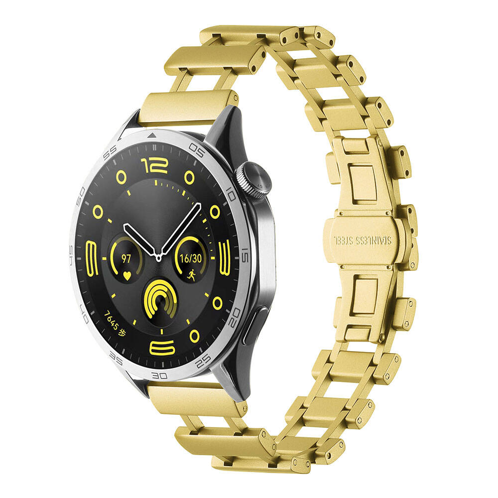 22mm Metal Akıllı Saat Kordonu – Gold