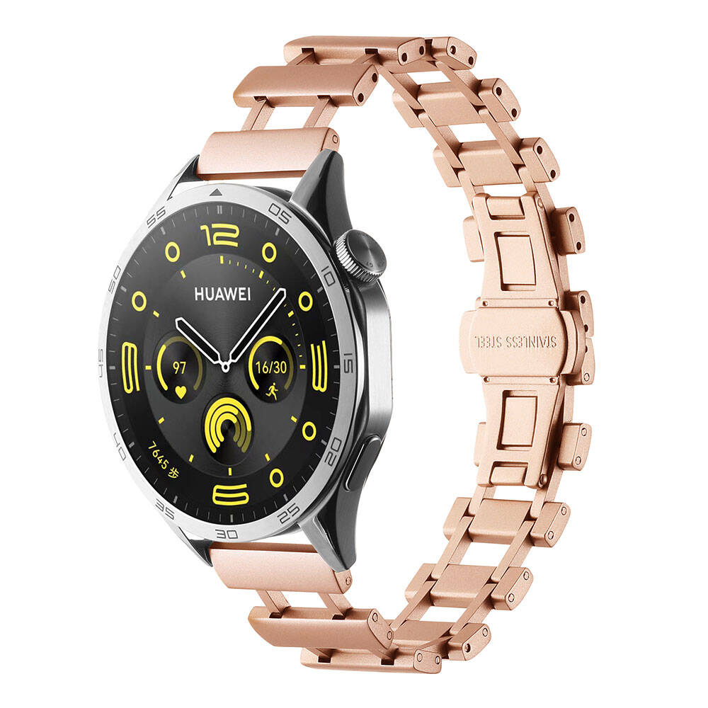 22mm Metal Akıllı Saat Kordonu – Rose Gold
