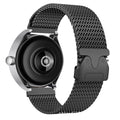 22mm Titanyum Hasır Akıllı Saat Kordonu – Siyah-Titanyum