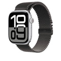 Apple Watch Uyumlu Titanyum Hasır Kordon – Siyah-Titanyum