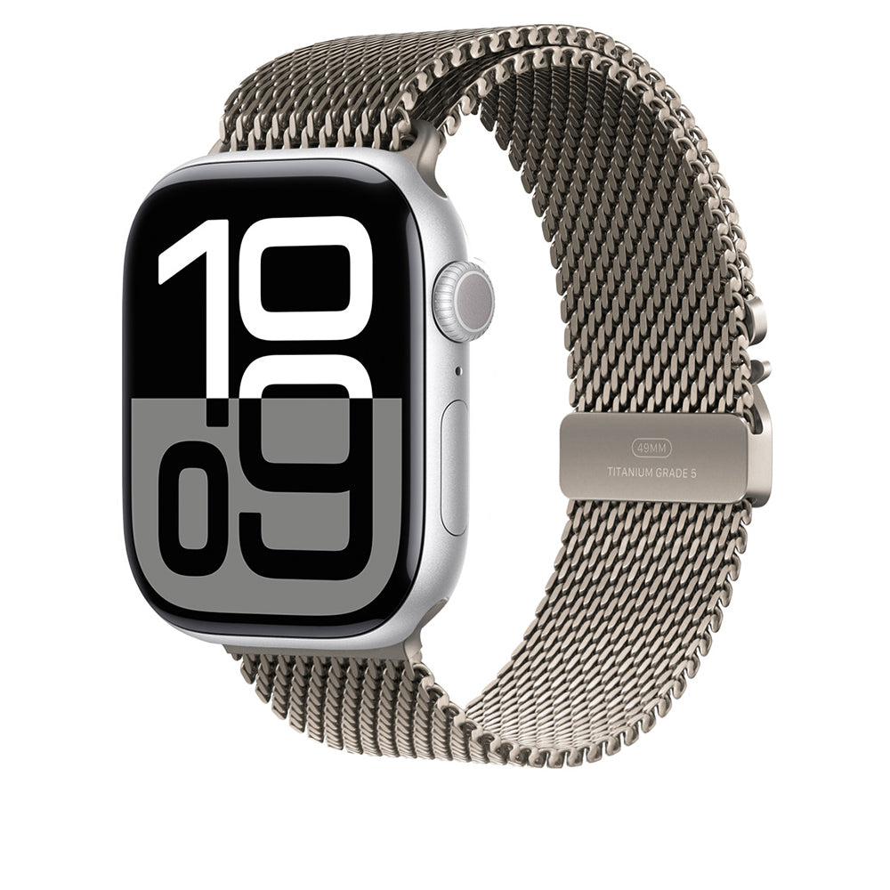 Apple Watch Uyumlu Titanyum Hasır Kordon