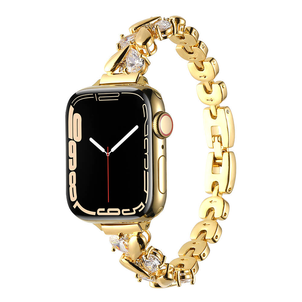 Apple Watch Uyumlu Metal Kordon – Gold