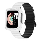 Xiaomi Redmi Watch 2 / Xiaomi Redmi Watch 1 Uyumlu Silikon Kordon – Beyaz-Siyah