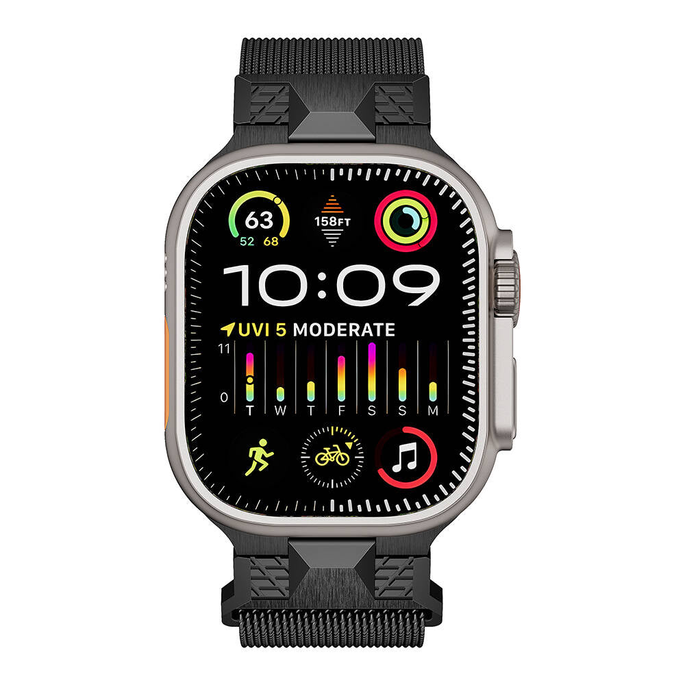 Apple Watch Uyumlu Metal Hasır Kordon