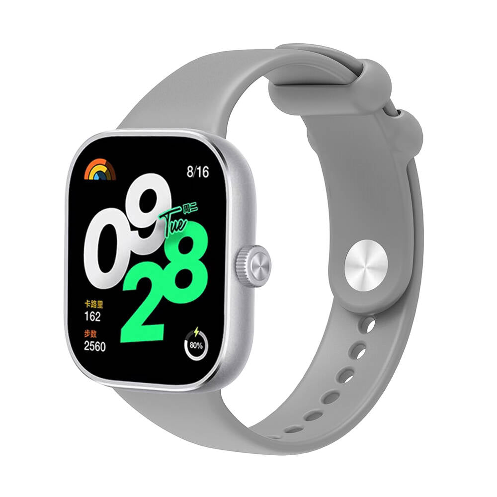 Mi Band 8 Pro / Xiaomi Redmi Watch 4 Uyumlu Silikon Kordon – Gri