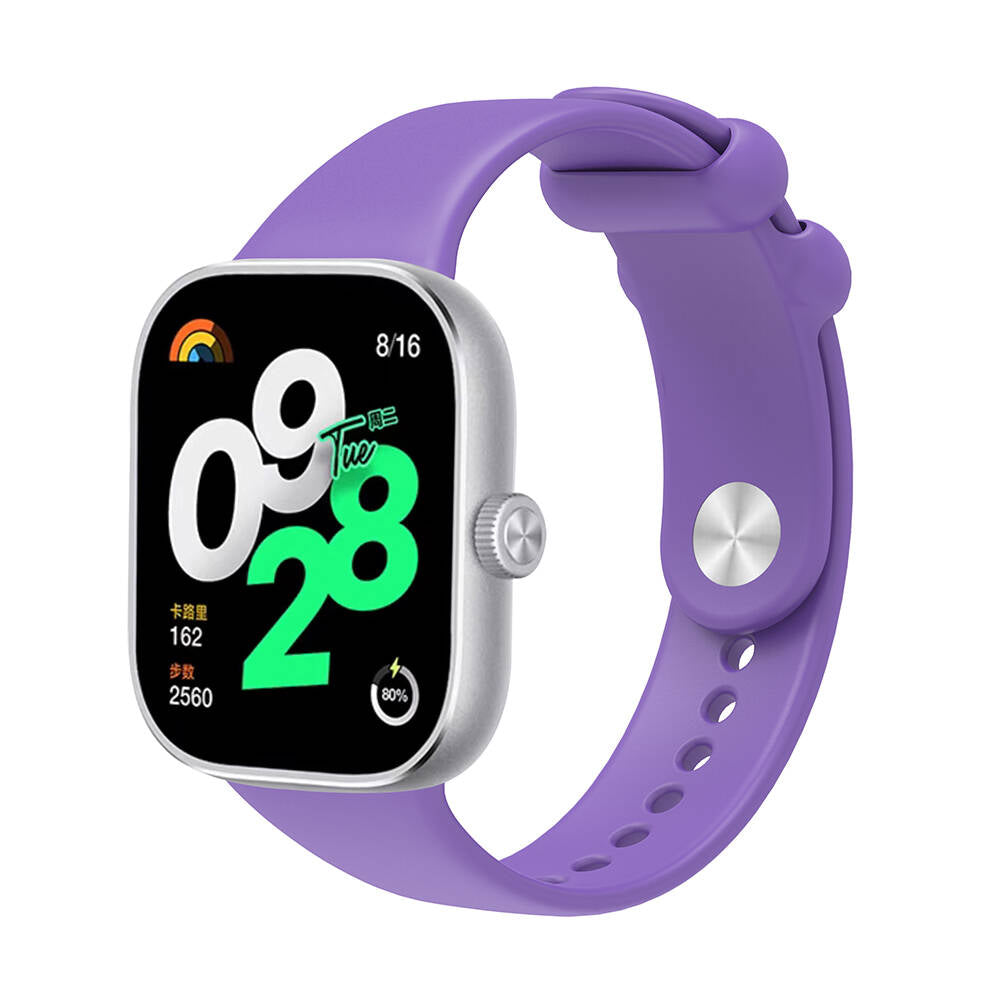 Mi Band 8 Pro / Xiaomi Redmi Watch 4 Uyumlu Silikon Kordon – Lila