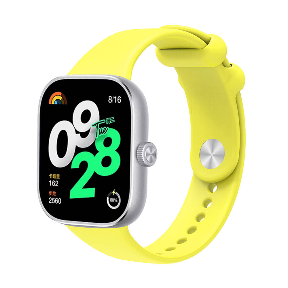 Mi Band 8 Pro / Xiaomi Redmi Watch 4 Uyumlu Silikon Kordon – Sarı