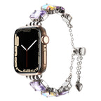 Apple Watch Uyumlu Renkli Taş Tasarımlı Kordon