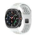 Galaxy Watch Ultra 47mm Uyumlu Delikli Tasarım Silikon Kordon – Beyaz