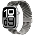 Apple Watch Uyumlu Metal Hasır Kordon