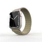 Apple Watch Uyumlu Silikon Kordon – Kahverengi-Krem