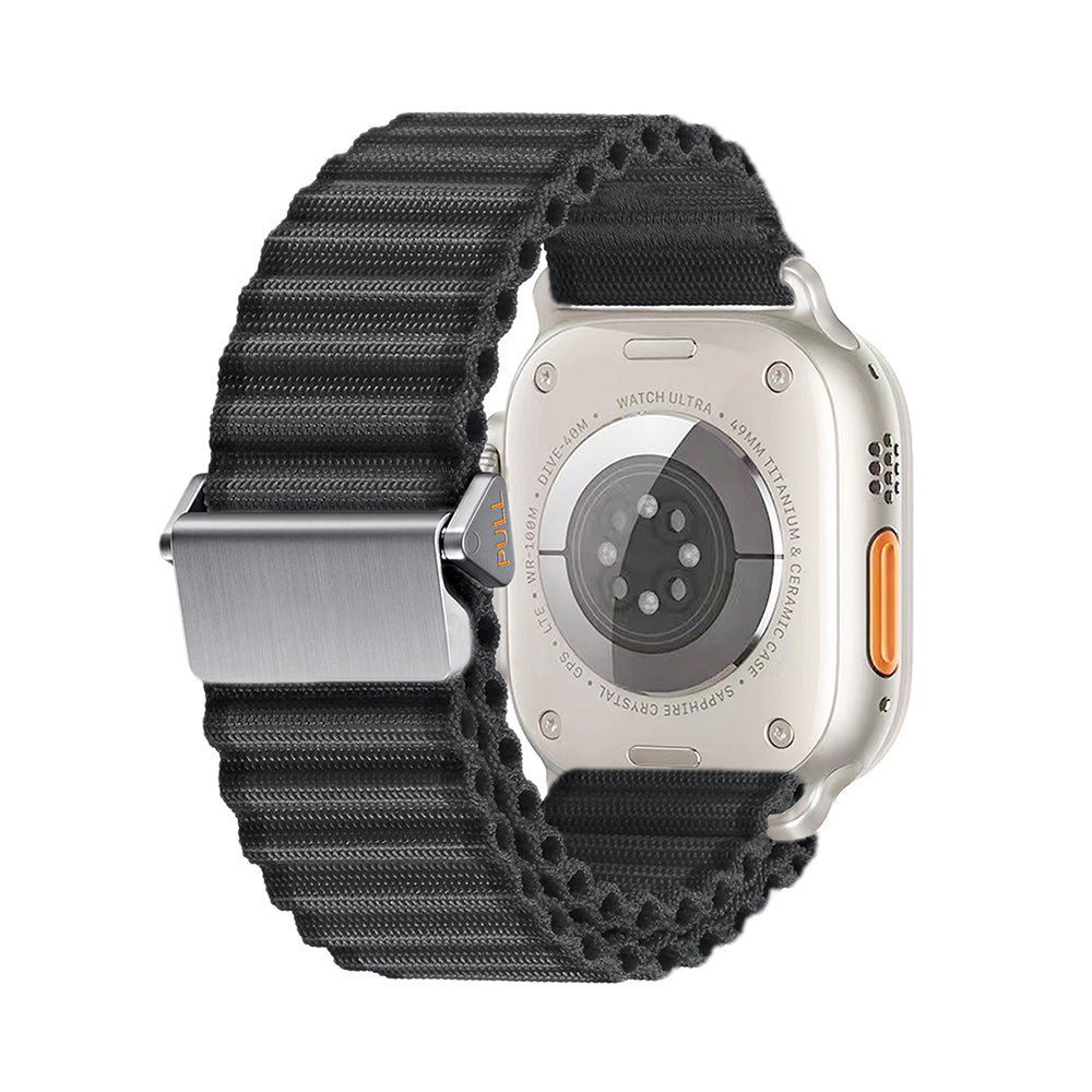 Apple Watch Uyumlu Naylon Kumaş Hasır Örgülü Kordon