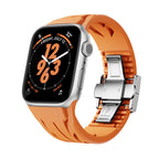 Apple Watch Uyumlu Metal Tokalı Silikon Kordon