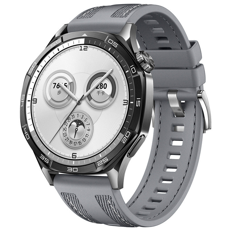 Huawei Watch GT 5 Uyumlu Silikon Kordon – Gri