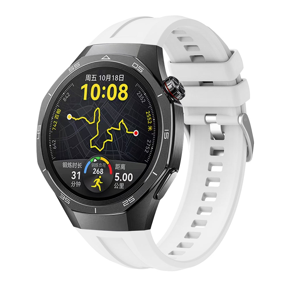 Huawei Watch GT 5 Pro 46mm Uyumlu Silikon Kordon – Beyaz