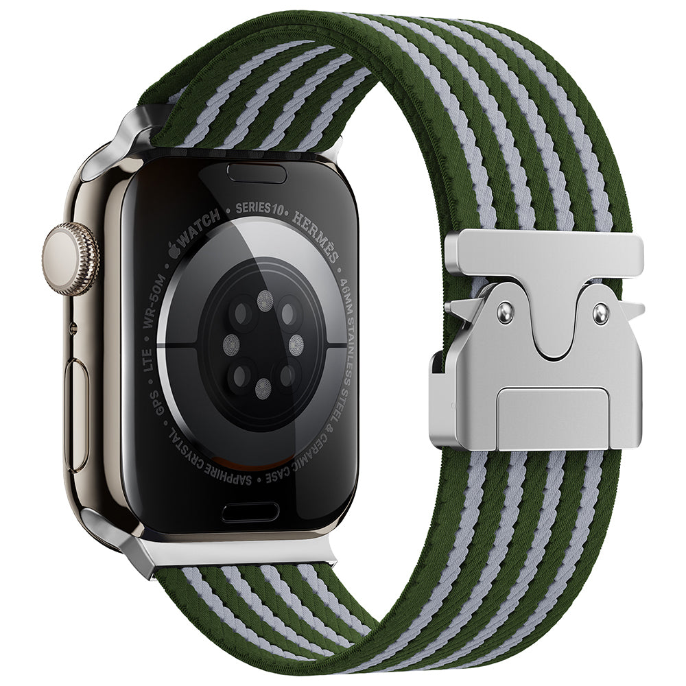 Apple Watch Uyumlu Naylon Kumaş Hasır Örgülü Kordon