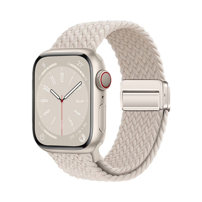 Apple Watch Uyumlu Örgü Tasarımlı Hasır Kordon