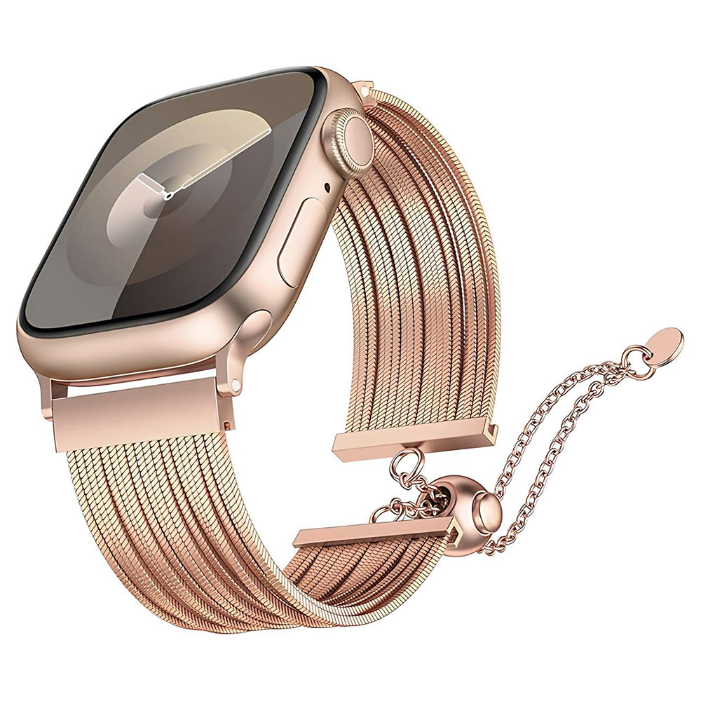 Apple Watch Uyumlu Metal Hasır Kordon