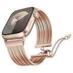 Apple Watch Uyumlu Metal Hasır Kordon