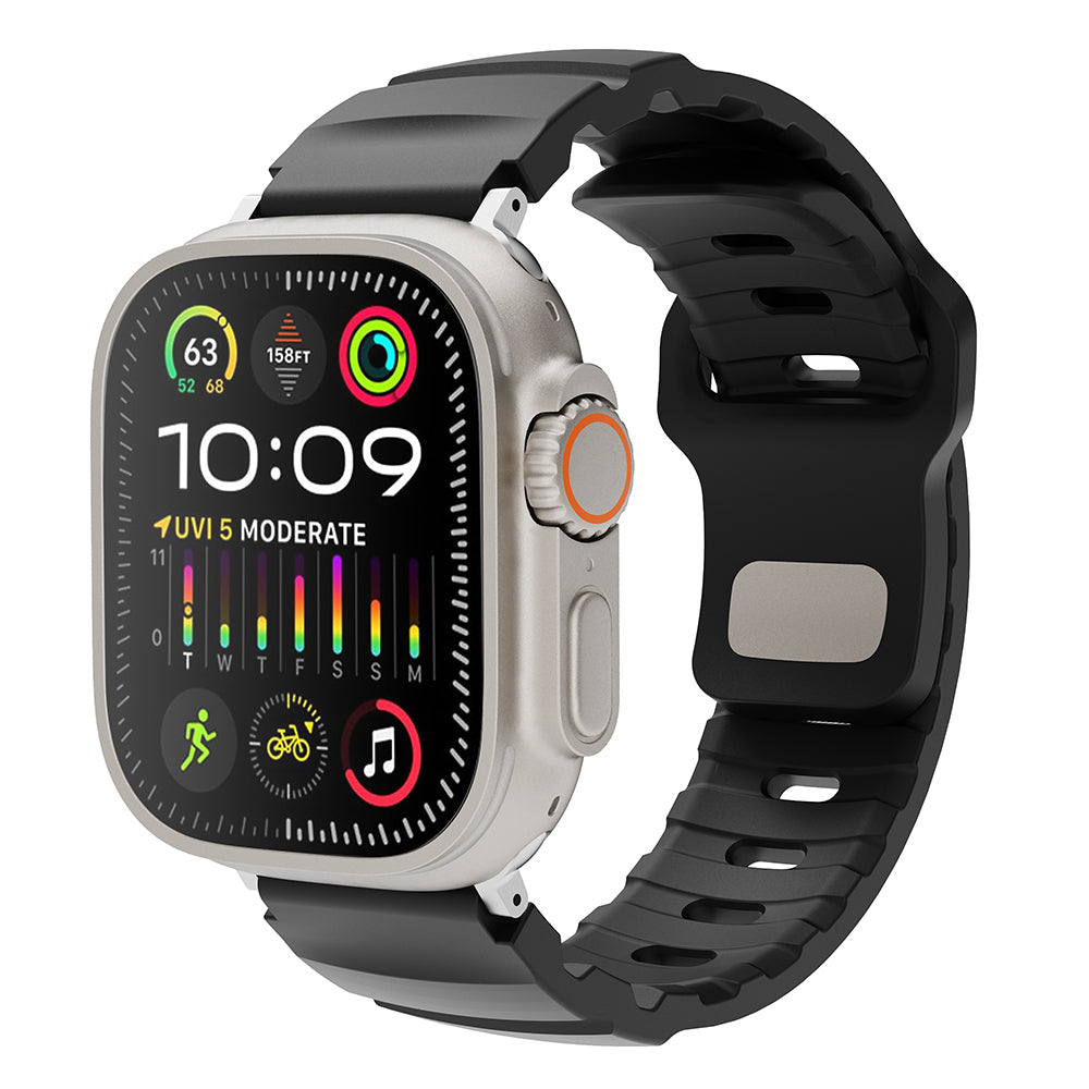 Apple Watch Uyumlu Silikon Kordon – Siyah