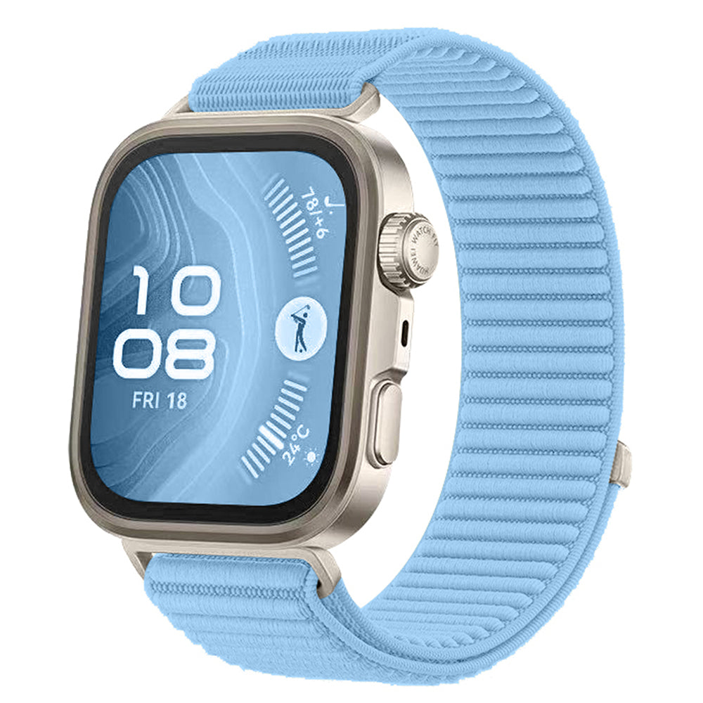 Huawei Watch Fit 4 Pro / Huawei Watch Fit 4 Uyumlu Hasır Kordon – Açık Mavi