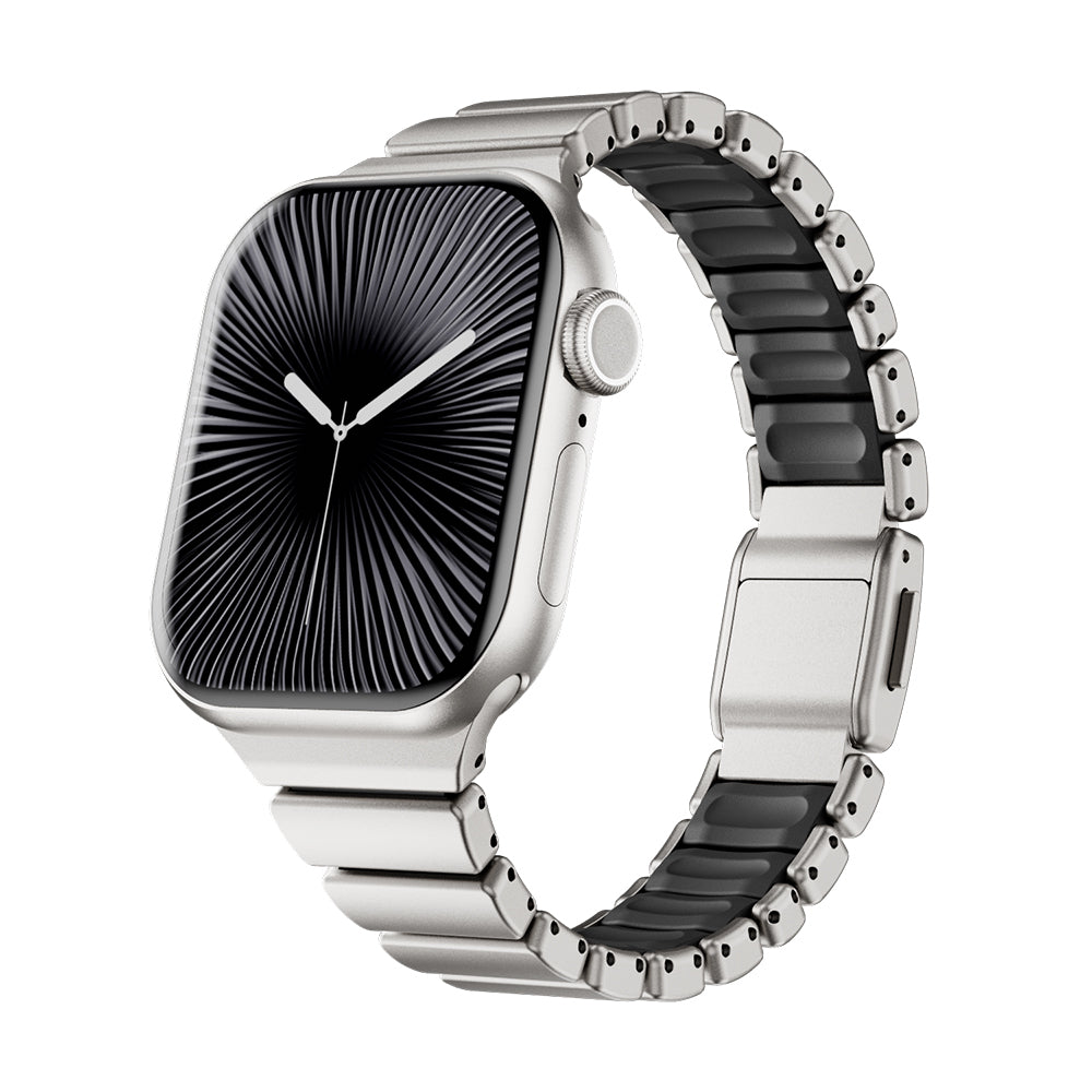 Apple Watch Uyumlu Metal Silikon Kordon