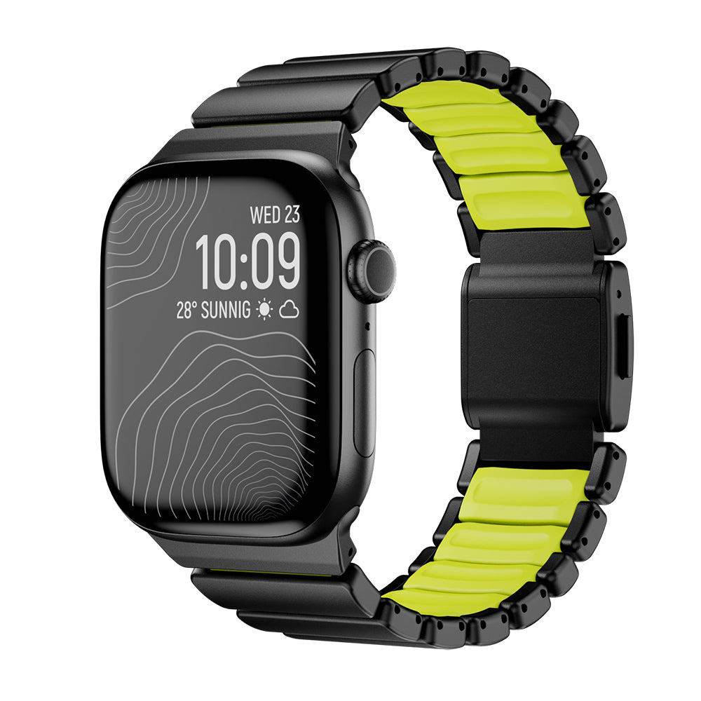Apple Watch Uyumlu Metal Silikon Kordon