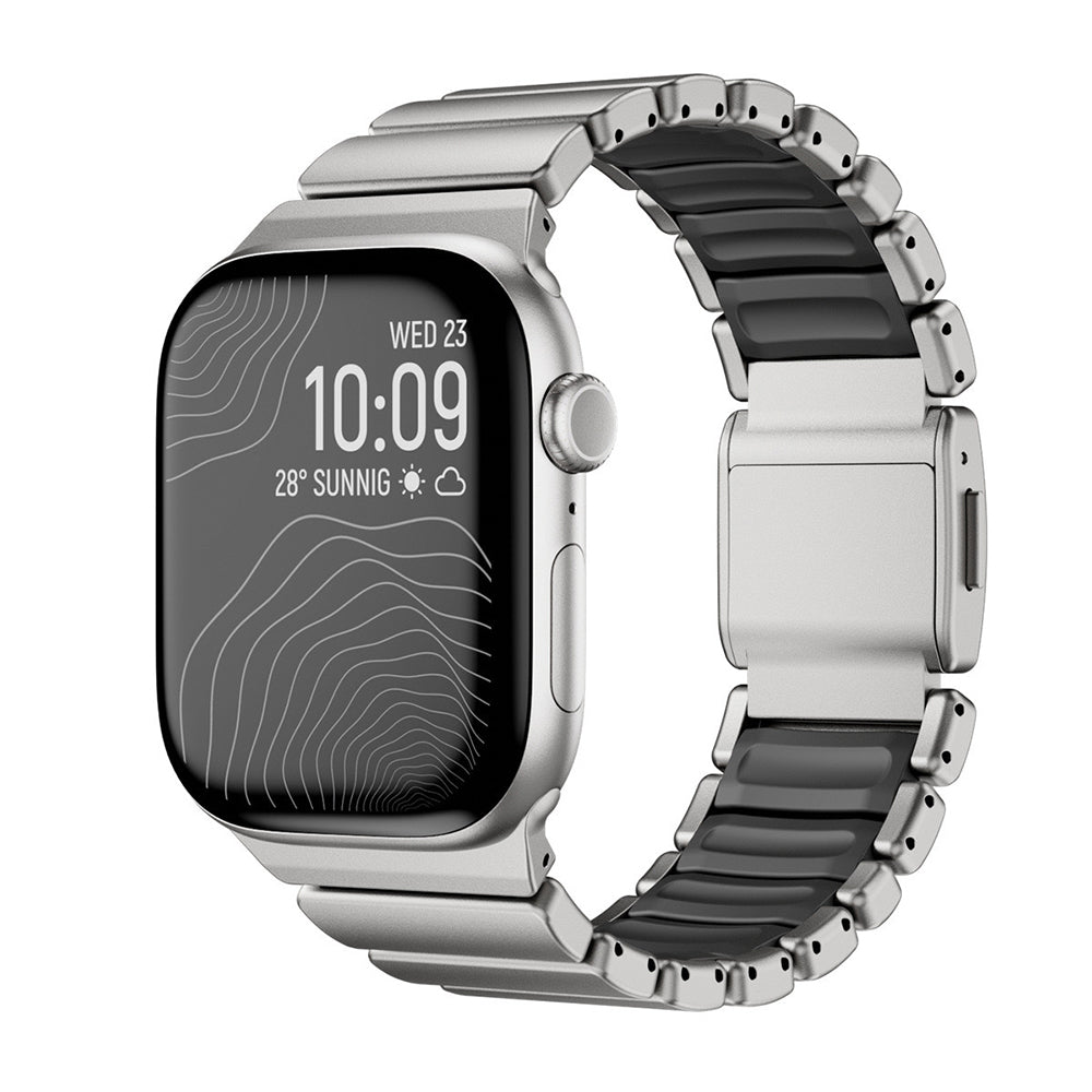 Apple Watch Uyumlu Metal Silikon Kordon