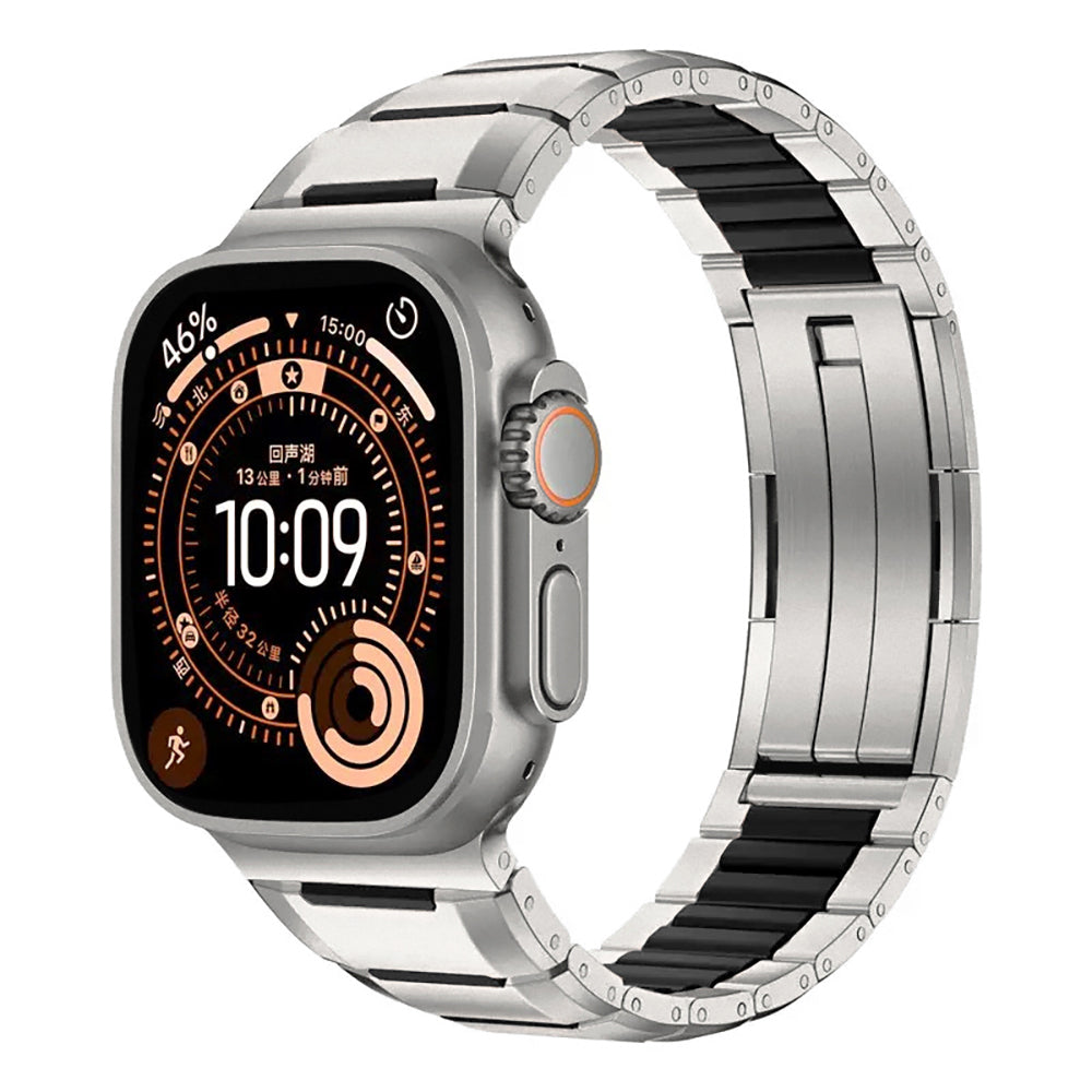 Apple Watch Uyumlu Metal Silikon Kordon