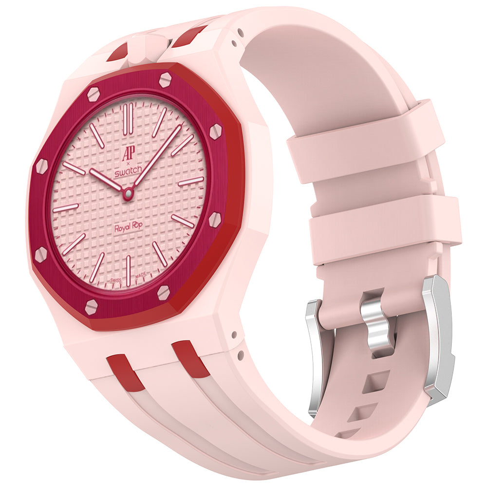 AP-Swatch Royal Pop 12 Uyumlu Silikon Kordon