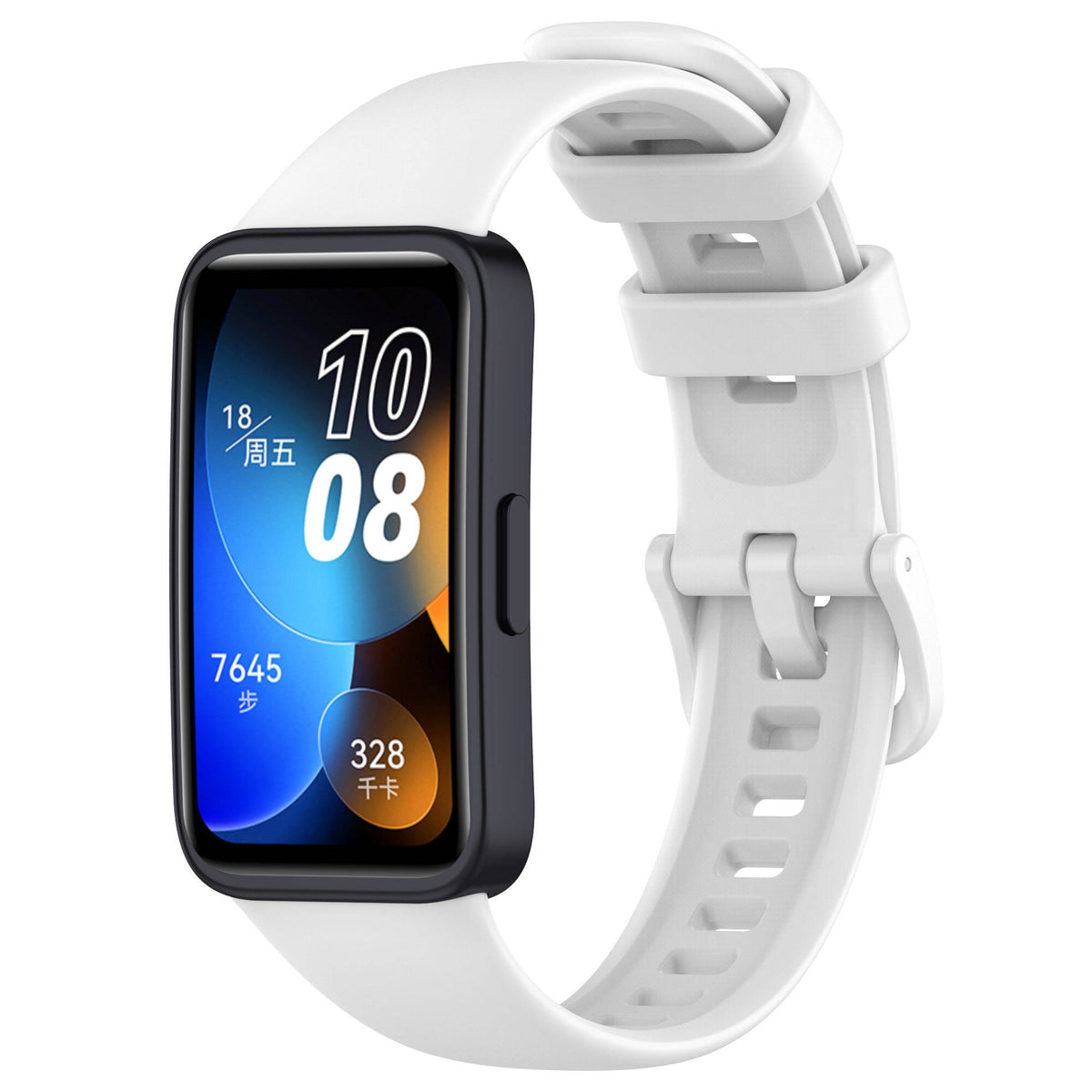 Huawei Band 8 Uyumlu Klasik Kordon – Beyaz