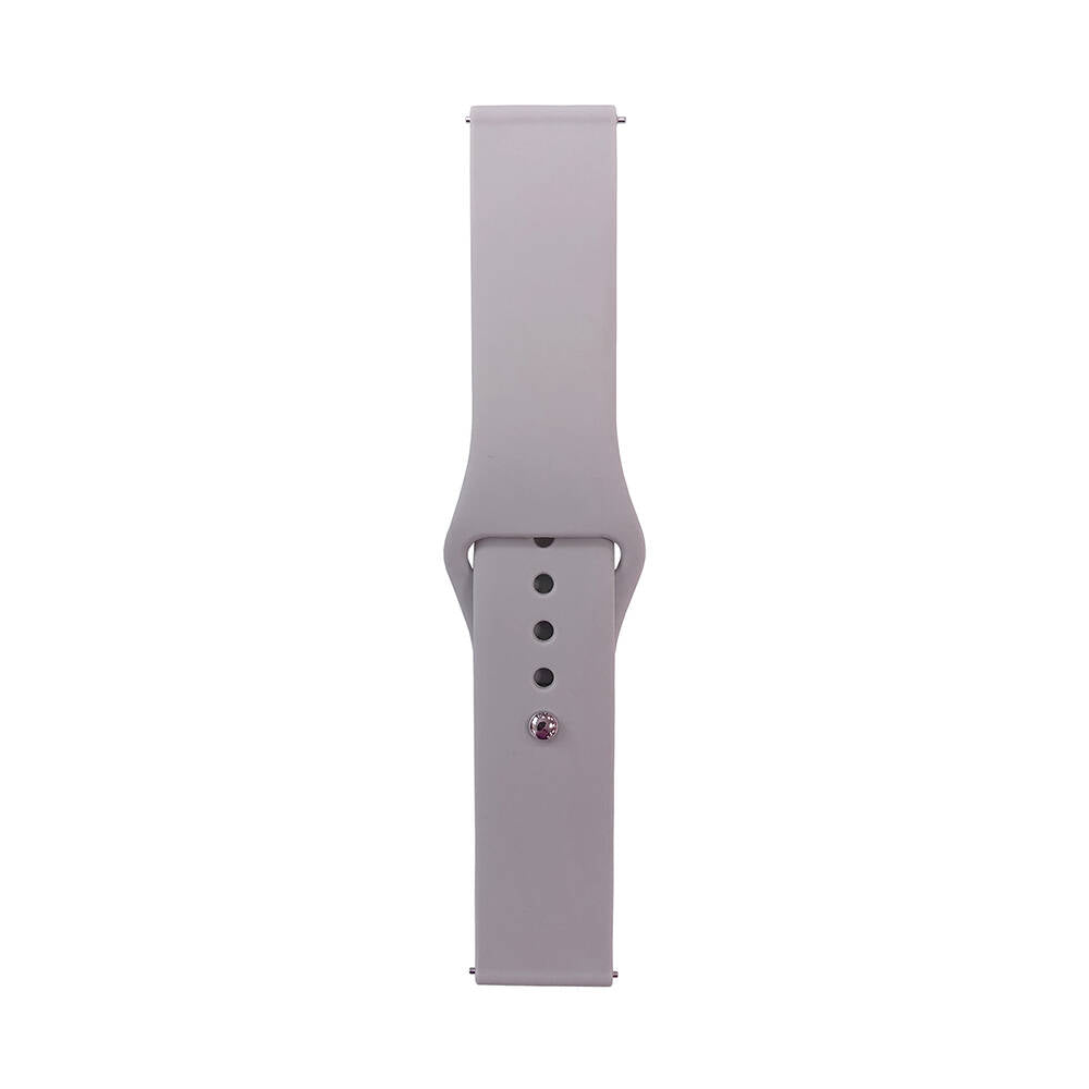 20mm Klasik Silikon Akıllı Saat Kordonu – Cloud Gray