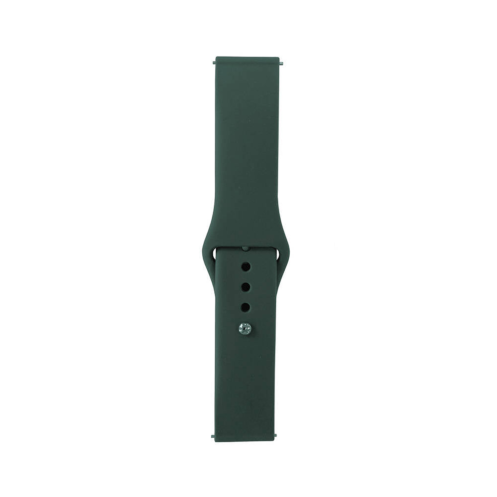 20mm Klasik Silikon Akıllı Saat Kordonu – Pine Yeşil
