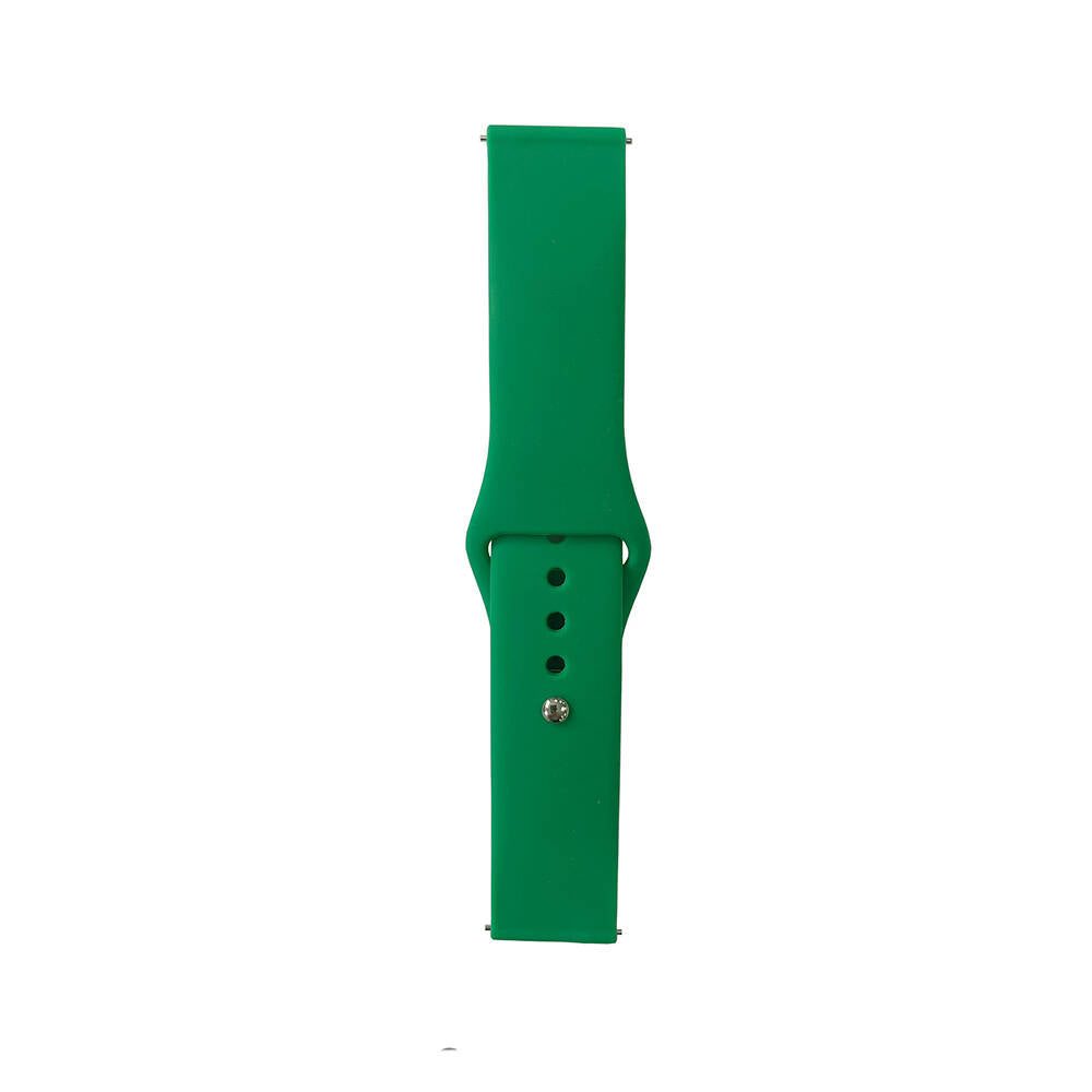 22mm Klasik Silikon Akıllı Saat Kordonu – Grass Green