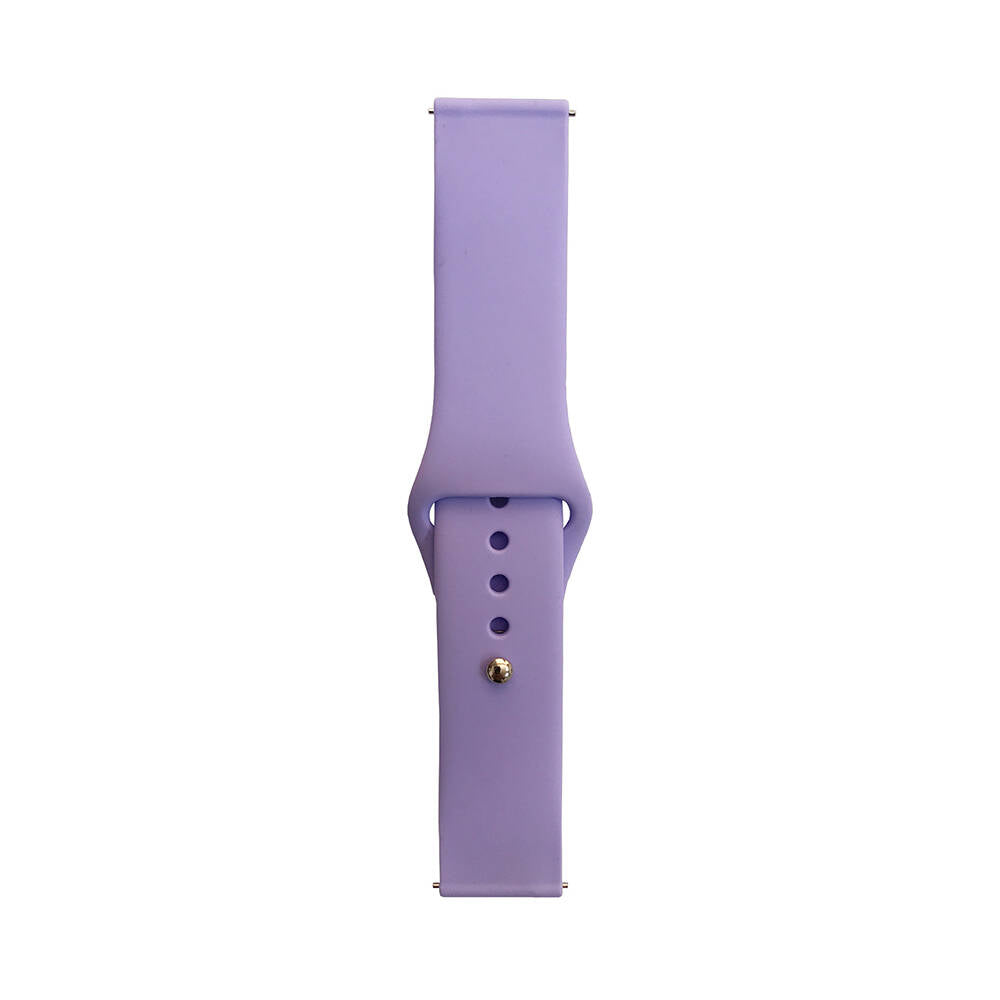 22mm Klasik Silikon Akıllı Saat Kordonu – Lila