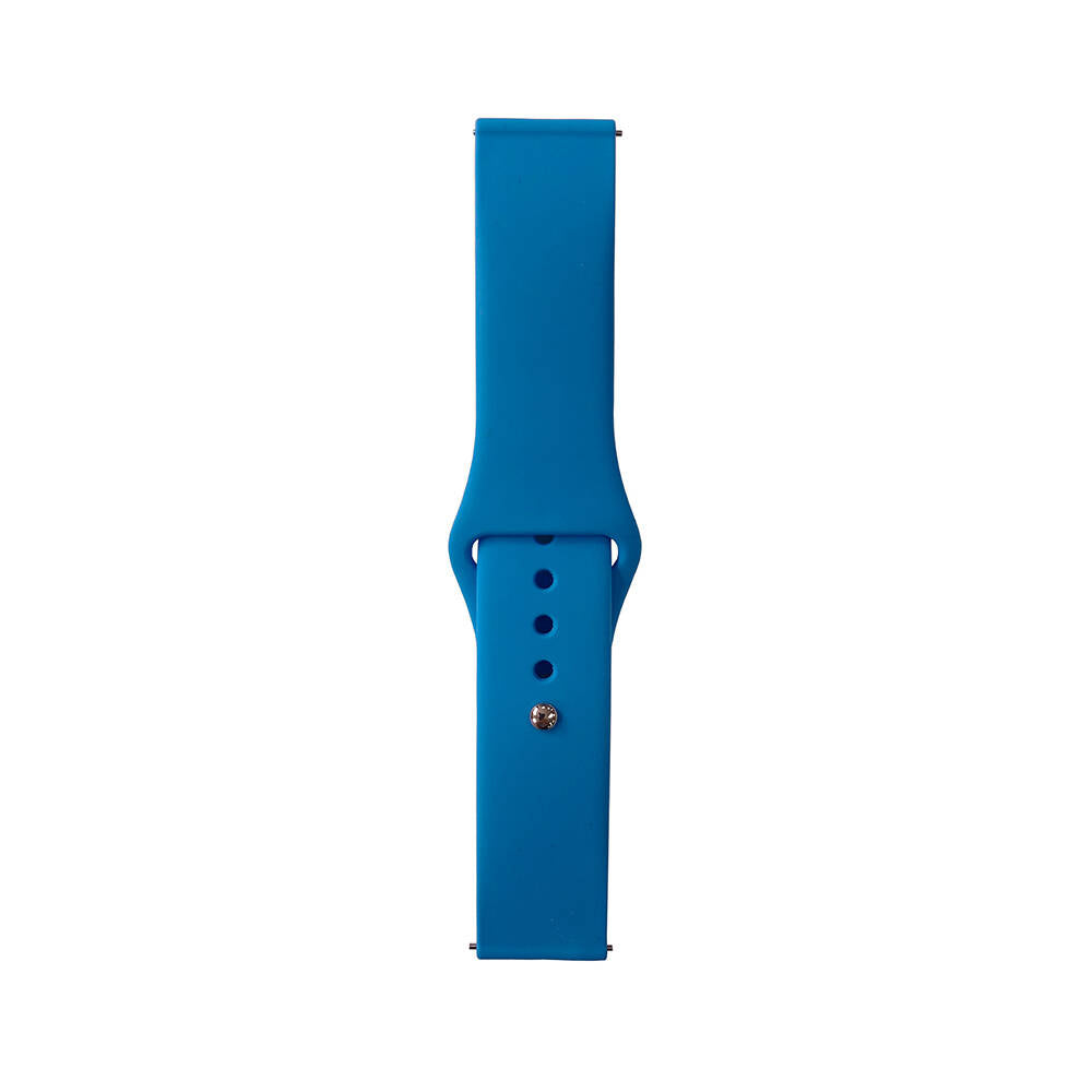 22mm Klasik Silikon Akıllı Saat Kordonu – Mavi