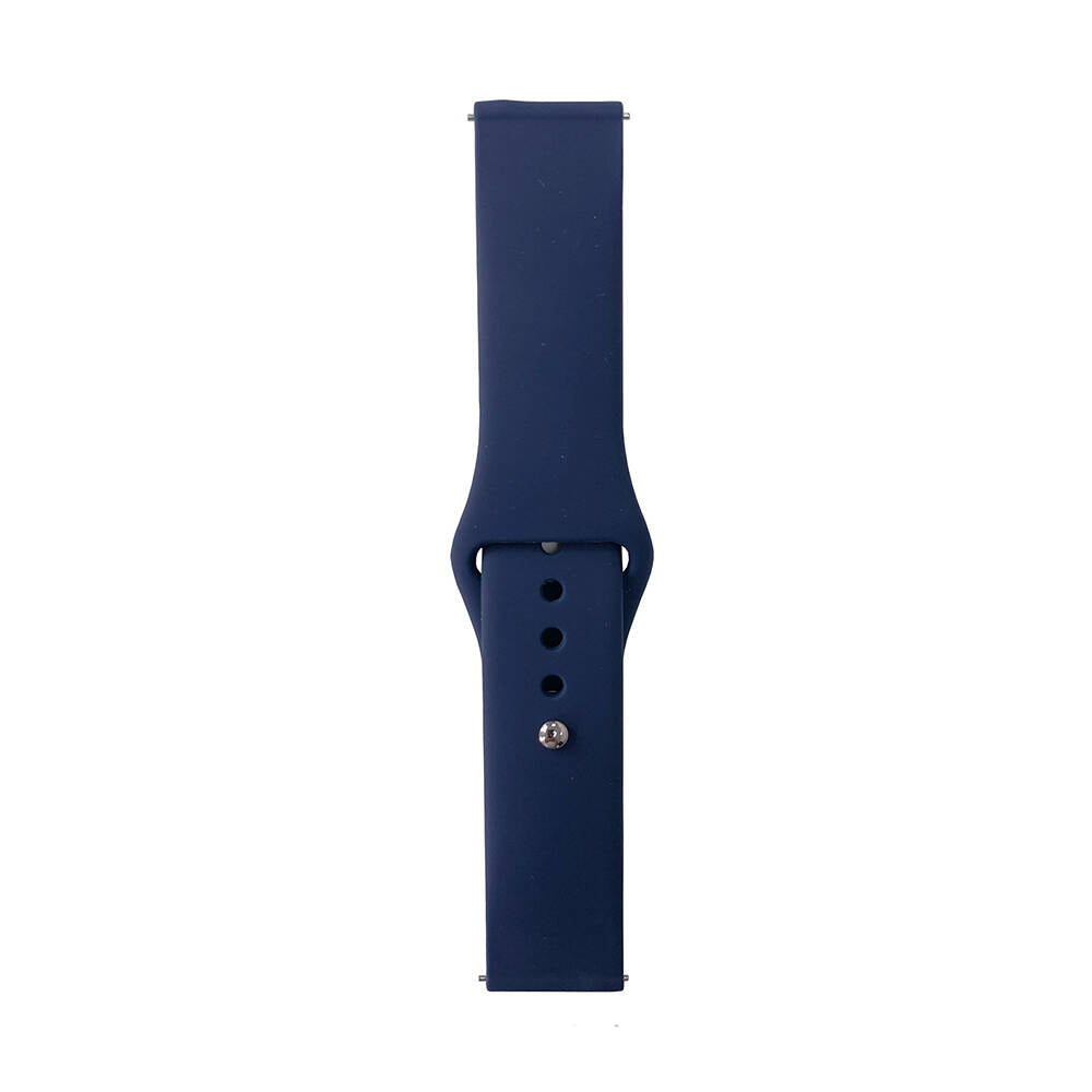 22mm Klasik Silikon Akıllı Saat Kordonu – Midnight Blue