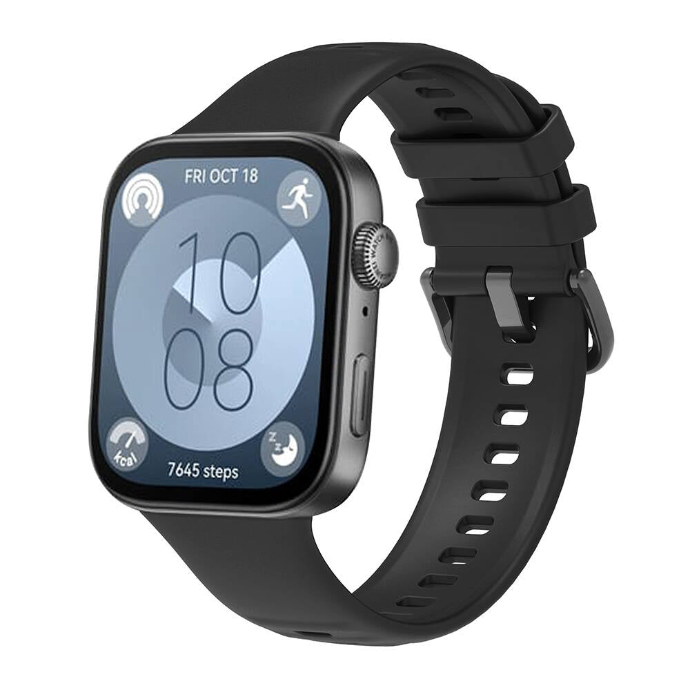Huawei Watch Fit 3 Uyumlu Klasik Silikon Kordon
