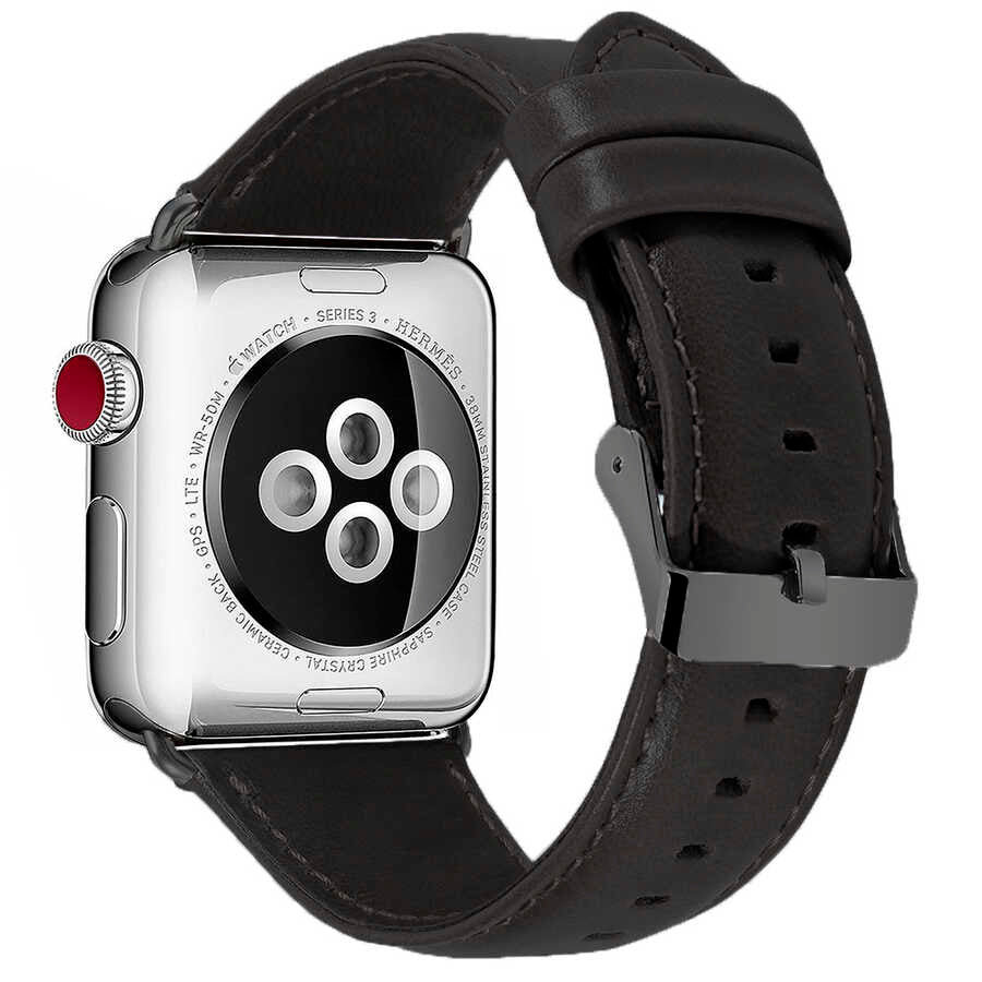 Apple Watch Uyumlu Lüks Deri Kordon