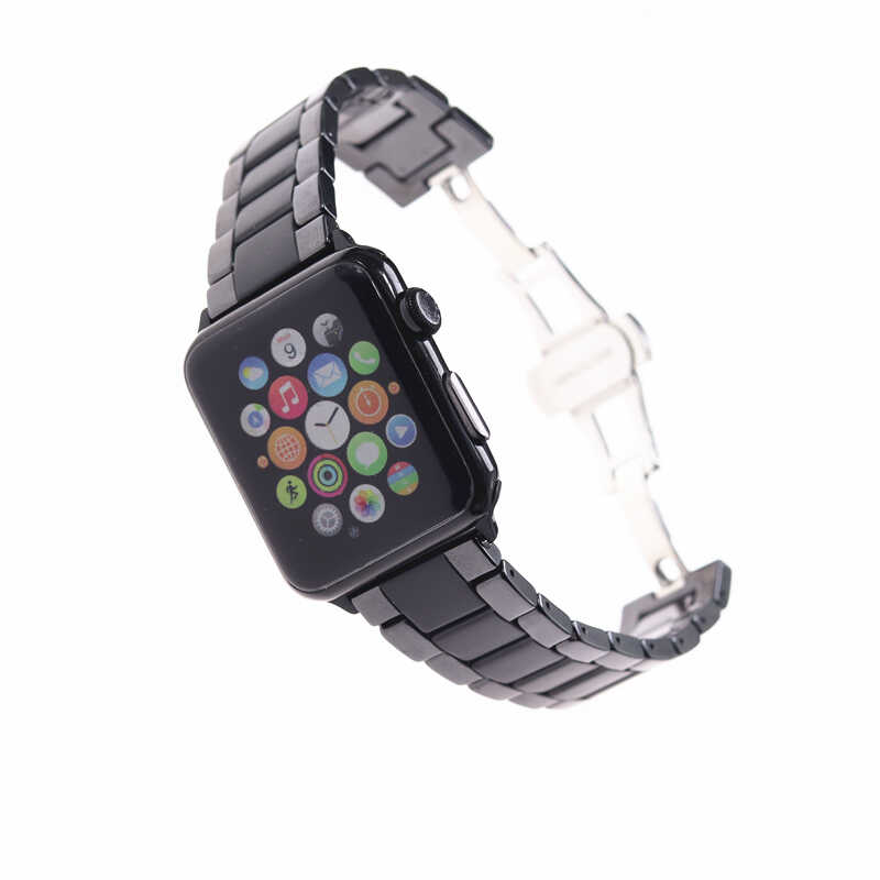Apple Watch Uyumlu Mat Seramik Metal Kordon
